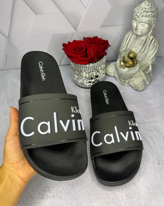 Chancletas Calvin Klein negras