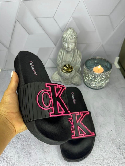 Chancletas calvin klein negras