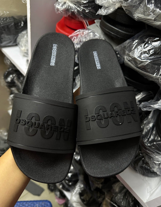 Chancletas icon dsquared2 negras