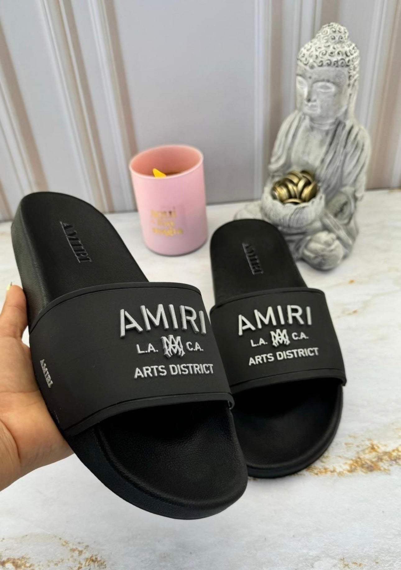 Chancletas Amiri negras