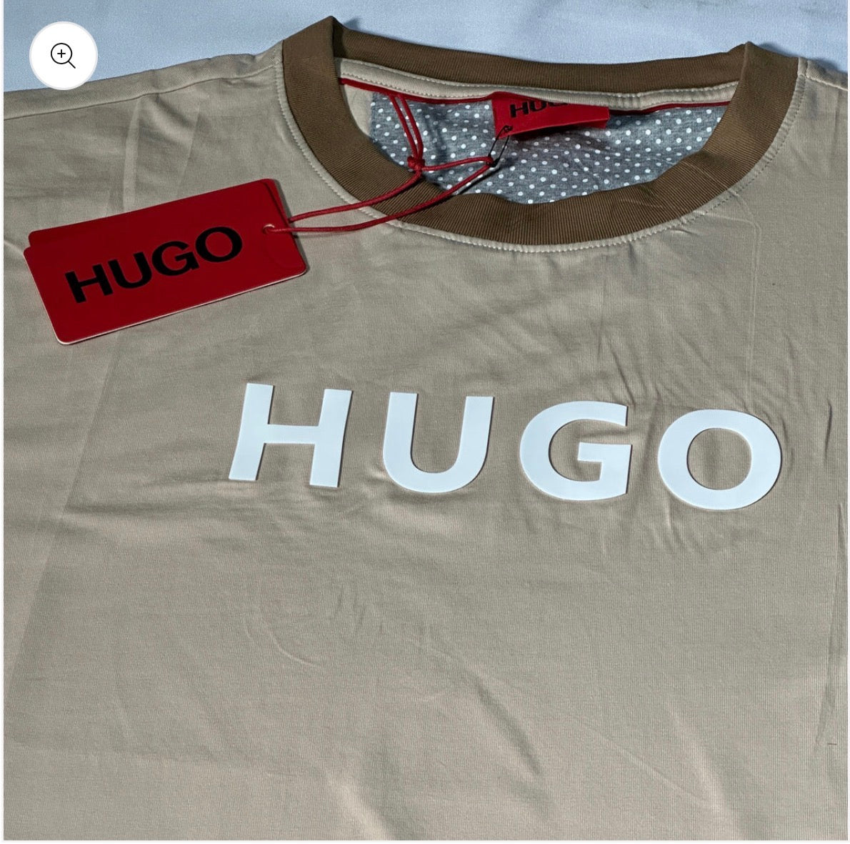 Camiseta Hugo beige