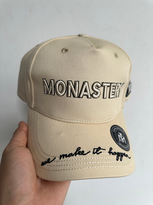 Gorra Ajustable Monastery Beige Diseño 3