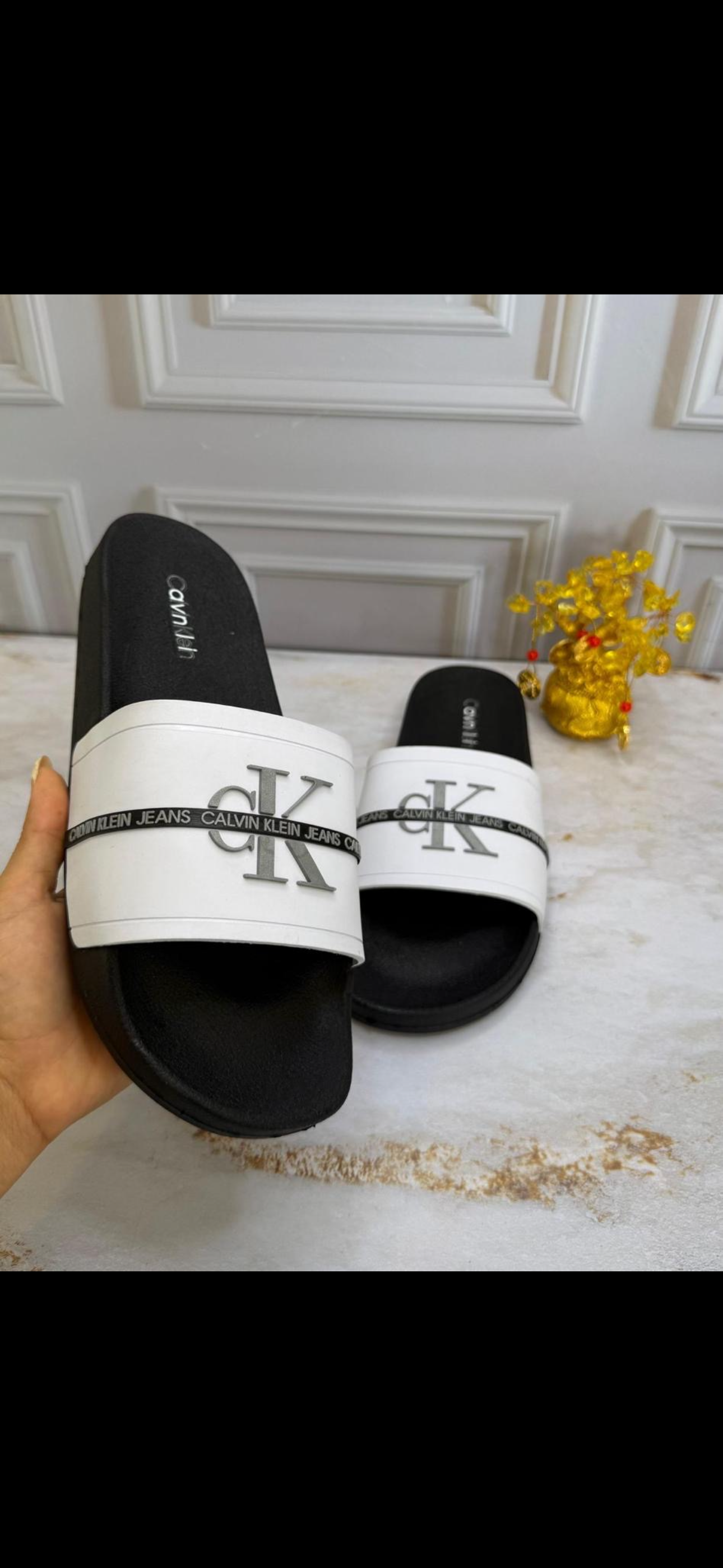 Chancletas Calvin Klein Blanca