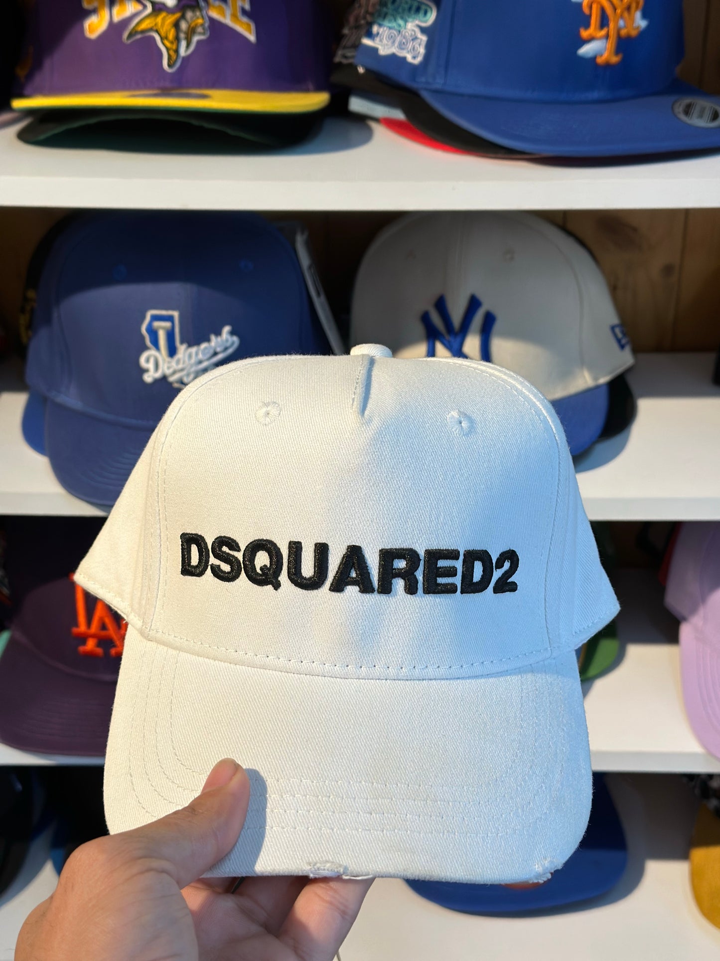 Gorra Ajustable Dsquared2 Blanca