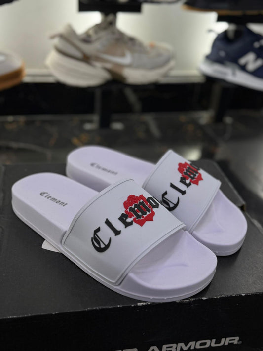 Chancletas Clemont blanca