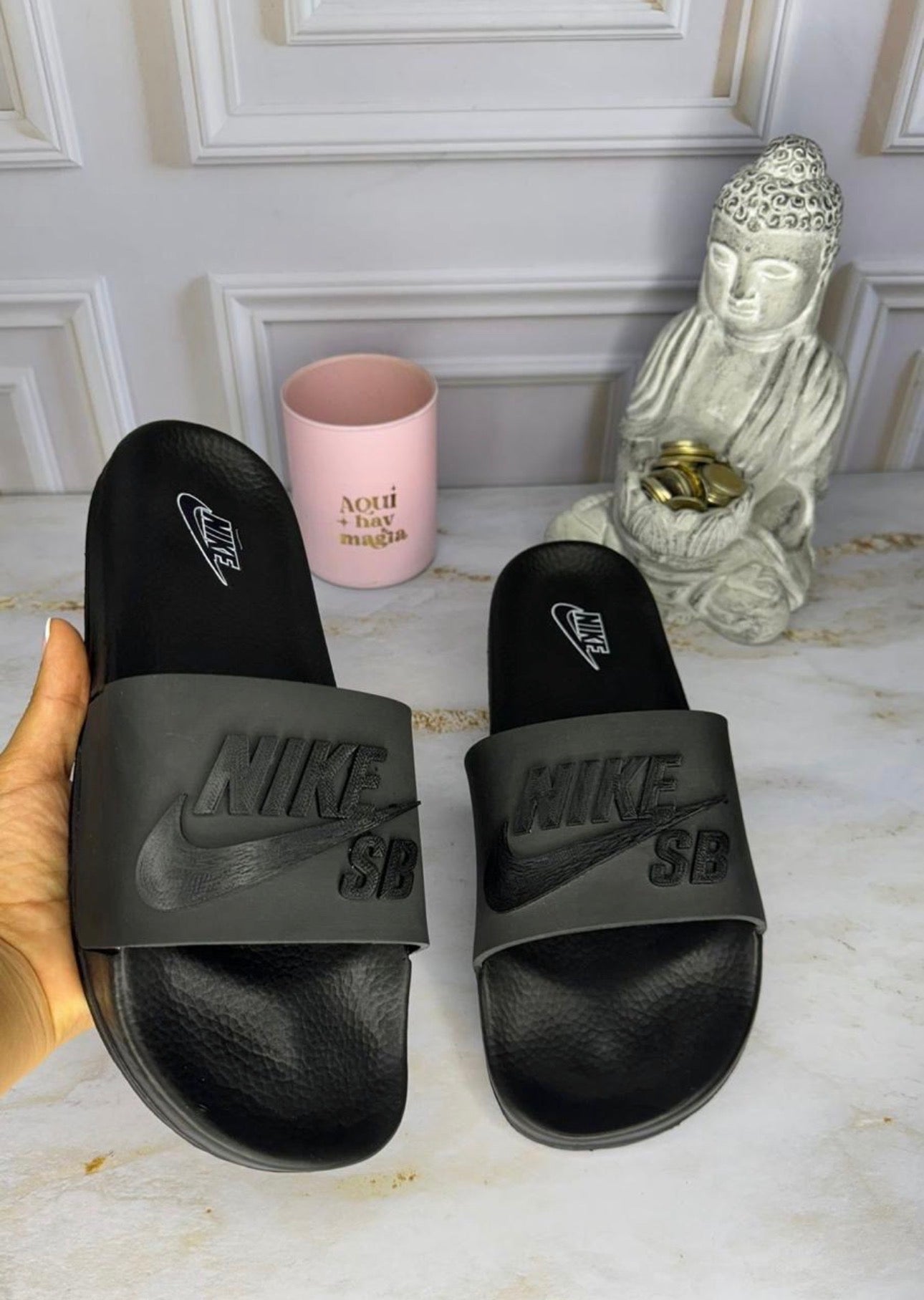 Chancletas Nike sb negra