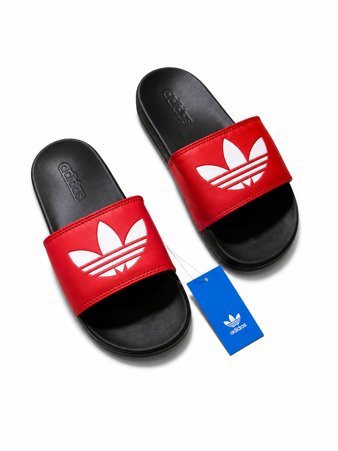 Chancletas Adidas rojas
