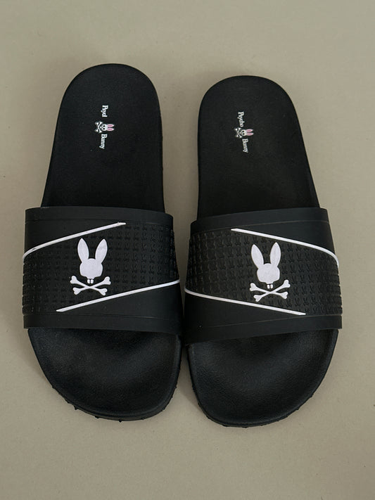 Chancletas psycho bunny negras
