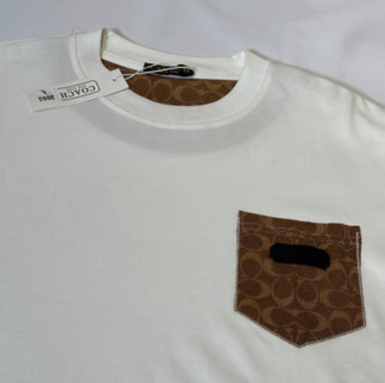 Camiseta coach blanca