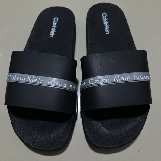 Chancletas calvin klein negra
