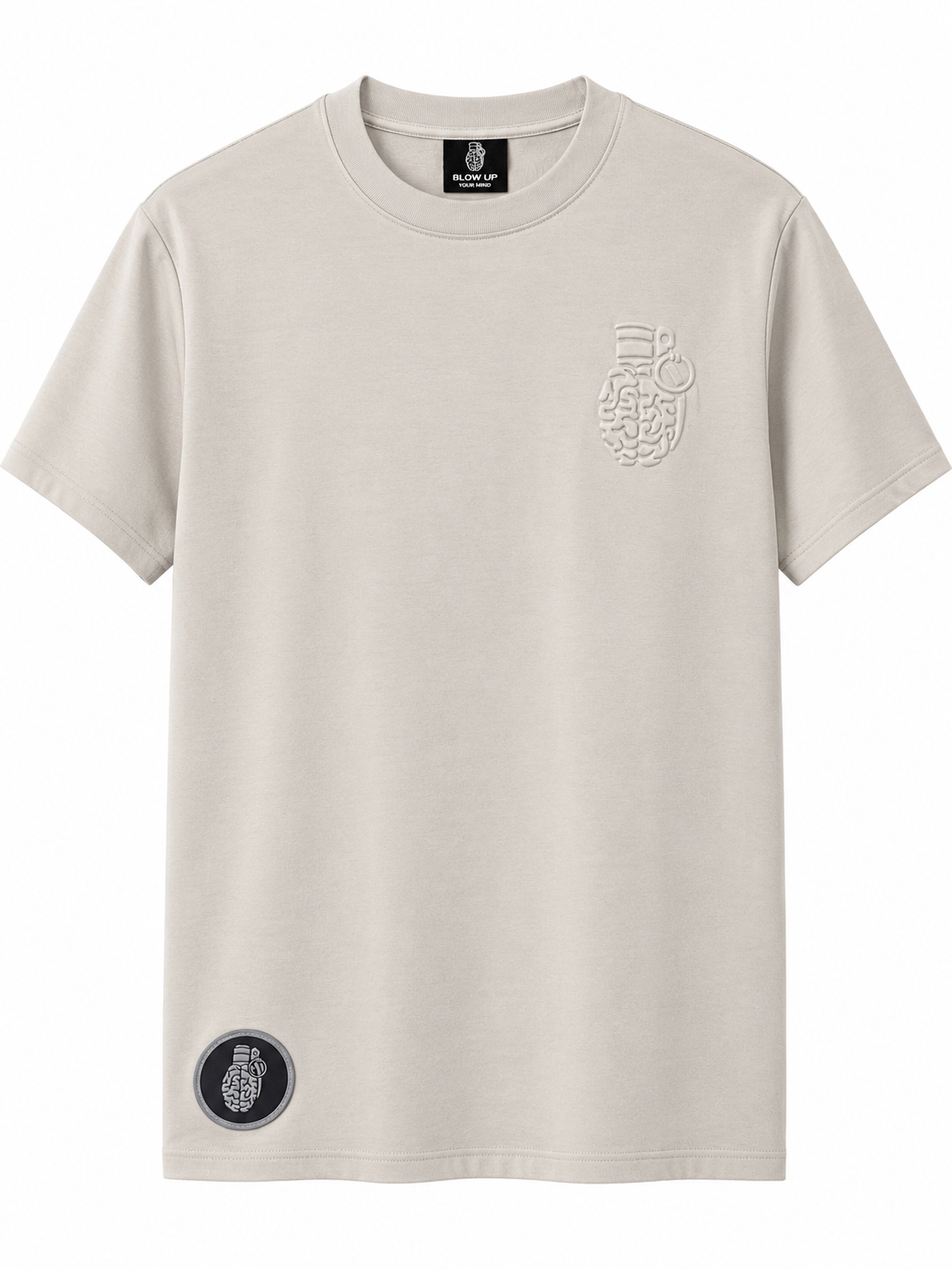 Camiseta Blow up beige