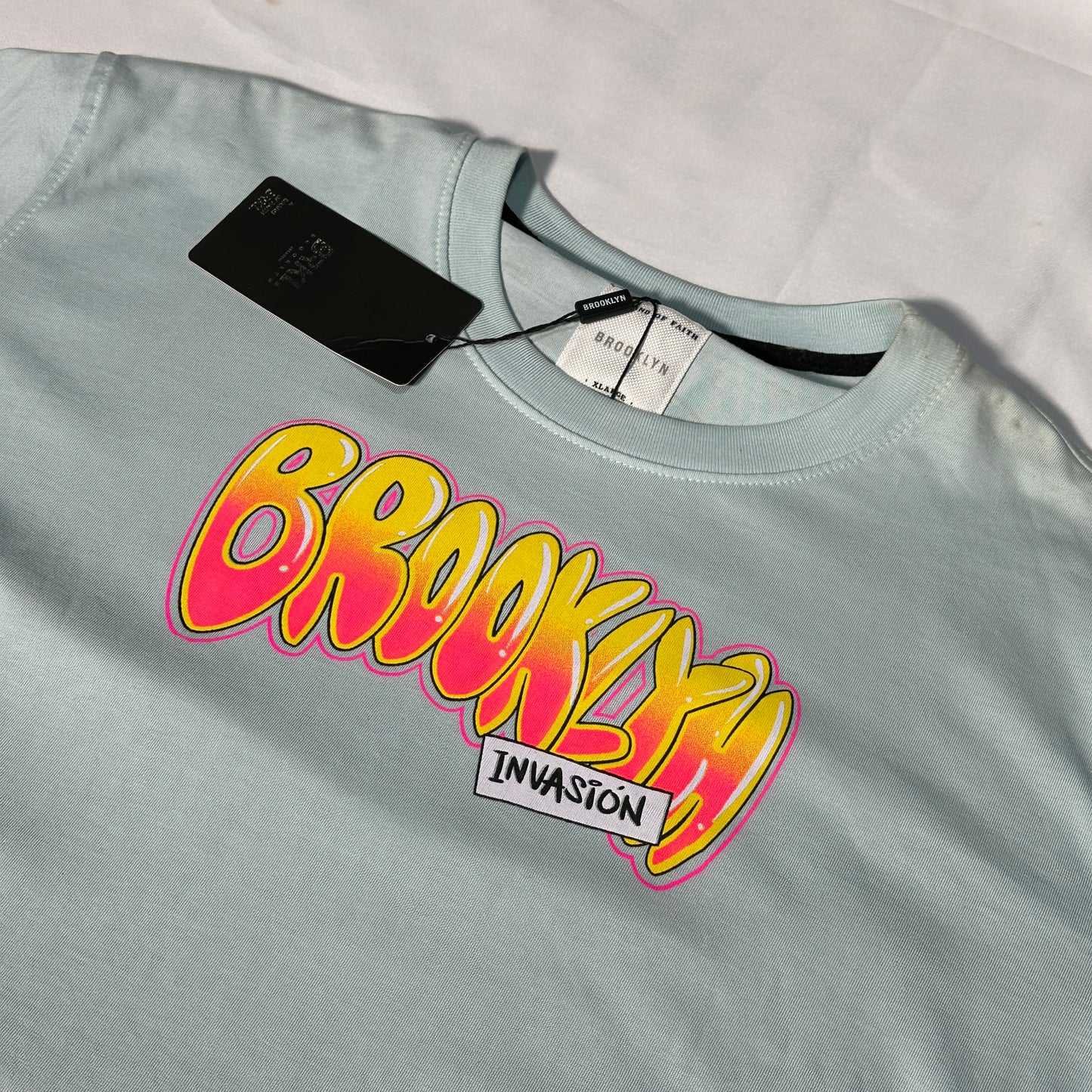 Camiseta Oversize azul claro