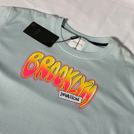 Camiseta Oversize azul claro