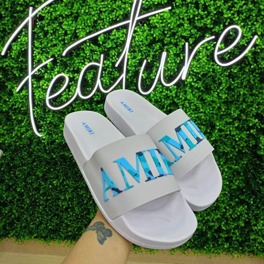 Chancletas Amiri blanca