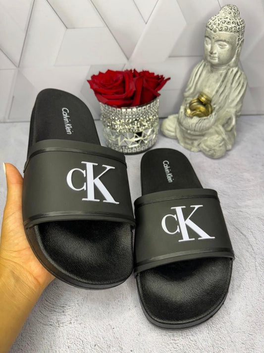 Chancletas calvin klein negra