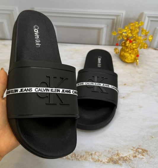 Chancletas calvin klein negra