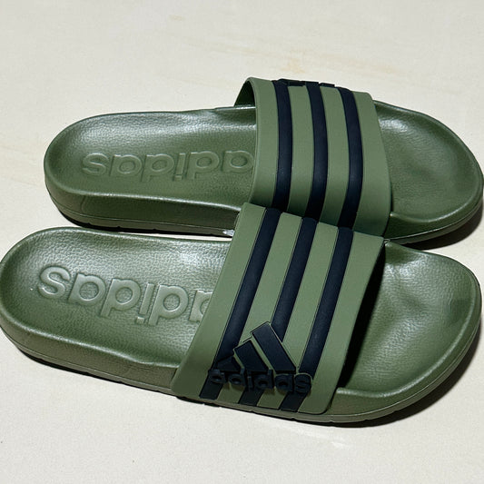 Chancletas Adidas verdes
