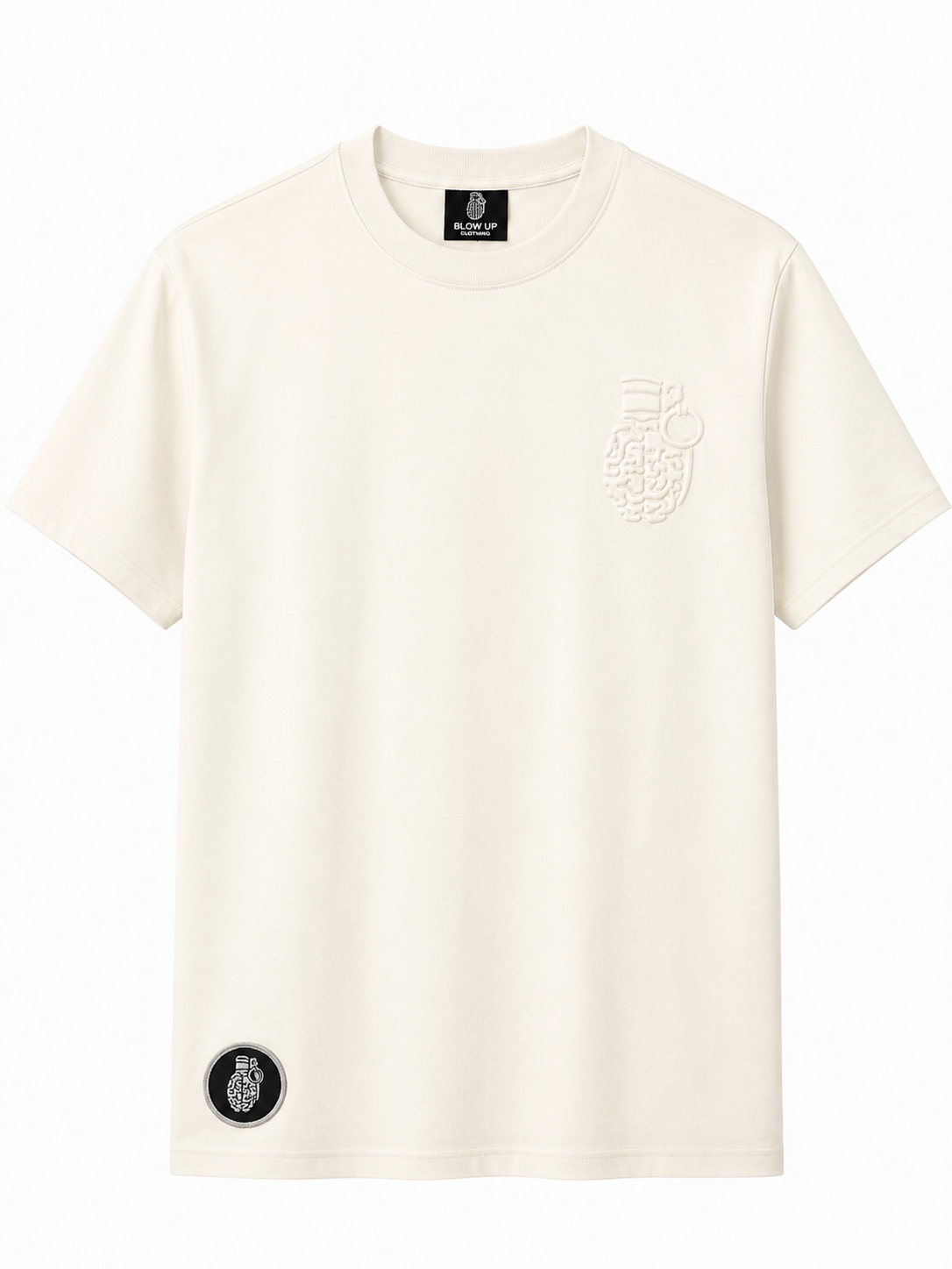 Camiseta Blow up blanco hueso