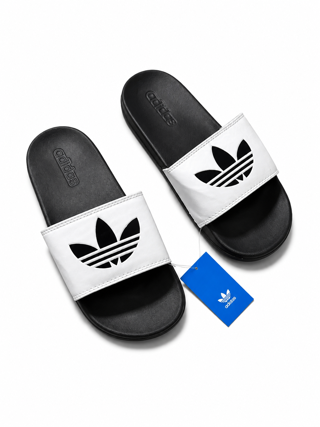 Chancletas Adidas blancas