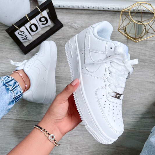 Zapatos Af1 blancos